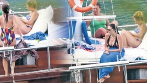 Nurgül Yeşilçay'ın Göcek'te keyifli tatili