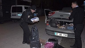 İslahiye'de 650 paket kaçak sigara ele geçti