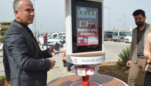 Nusaybin Belediyesinden güneş enerjili bank