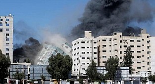 İsrailli basın derneği: Gazze'de vurulan basın ofislerinin olduğu binayı Hamas'ın kullandığına dair delil yok