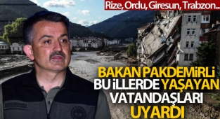 Tarım ve Orman Bakanı Pakdemirli'den şiddetli yağışlara karşı uyarı