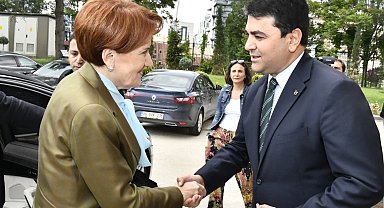 Akşener, Demokrat Parti Genel Başkanı Uysal'ı ziyaret etti