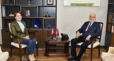 Akşener, Saadet Partisi Genel Başkanı Karamollaoğlu'nu ziyaret etti