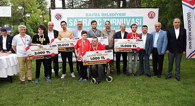 Bafra'da satranç turnuvasında ödüller sahiplerini buldu