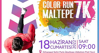 Maltepe Belediyesi'nden 'Color Run Maltepe 7k Koşusu'