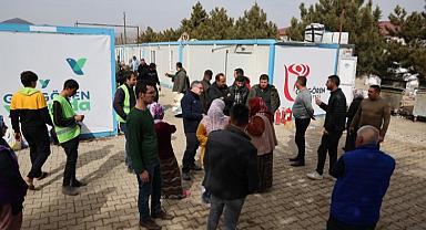 Kahramanmaraş Göksun'da deprem için güç birliği