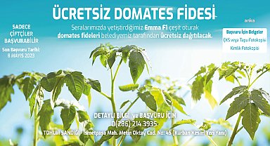 ÇANAKKALE BELEDİYESİ'NİN ÇİFTÇİLER İÇİN ÜCRETSİZ DOMATES FİDESİ DAĞITIMLARI BAŞLIYOR